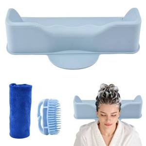 lot 2006 image: FuGuiHui Portable Hair Washing Station Set Shampoo Bowl for Sink Blue