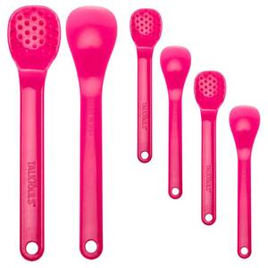 lot 2028 image: TalkTools Bumpy Spoons Self-Feeding Oral Motor Therapy Magenta 6-Pack