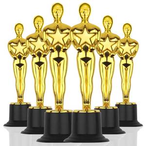 lot 2037 image: WINKIO Gold Award Trophies 6 Inch Mini Statues, Pack of 6