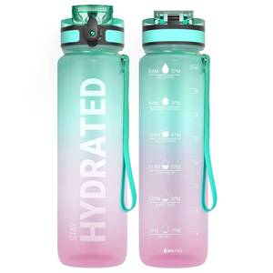 lot 2050 image: Sahara Sailor Water Bottle 32oz Tritan with Time Marker