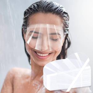 lot 2051 image: Ruizaua Clear Face Shield 100 Pcs Disposable Transparent Eye Shield