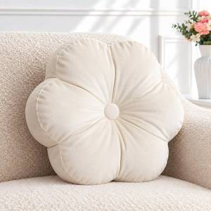 lot 2105 image: ARTMAGIC Flower Velvet Throw Pillow 16 x 16 Inch