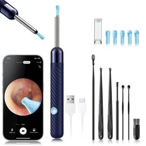 lot 2473 image: LEIPUT Ear Wax Removal Tool with 1080P Camera and 7 Pcs Ear Set Blue