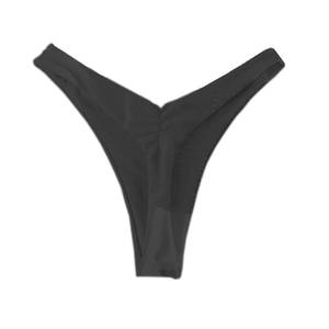 lot 2482 image: YELAIVP Womens Ruched Back High Cut Thong Bikini Bottoms