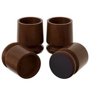lot 7678 image: EasyPAG Wood Furniture Risers 2200 LB Capacity 4 Inch Rise Retro Brown