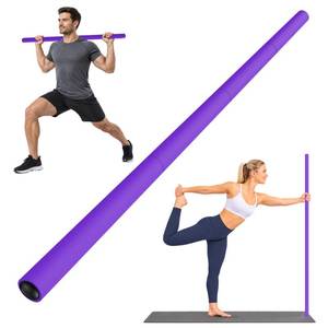 lot 7713 image: Hacole Yoga Stick 5FT Steel Mobility Exercise Stick 4-Section