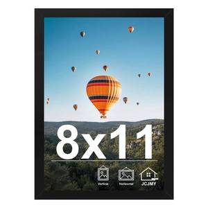 lot 8348 image: JCJMY Picture Frame 8x11 Black for Wall or Tabletop Display