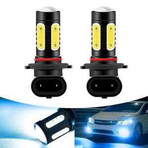 lot 8370 image: Jewkot 2 Pcs 9006 LED Fog Light Bulbs Ice Blue 5 COB Universal for Cars
