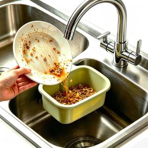 lot 8371 image: Generic Hanging Sink Drain Strainer Basket Green