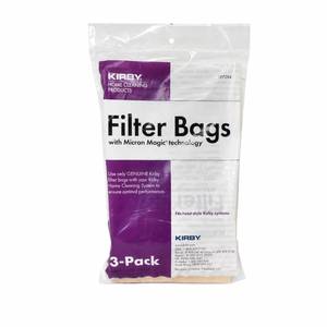 lot 8379 image: Kirby Vacuum Bags Micron Magic Filtration 3-Pack OEM 197294 For G3 G4 G5 G6