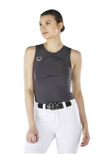 lot 8387 image: EvoShield Womens Racerback Sleeveless Chest Guard Shirt - Grey, Small