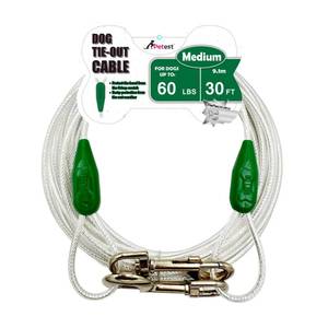 lot 8434 image: Petest 30 Ft Reflective Dog Tie-Out Cable Up To 60 Lbs