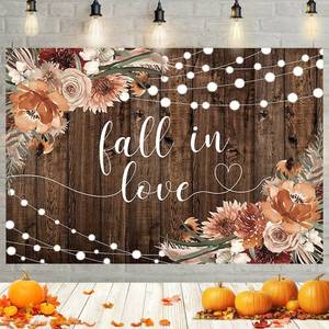 lot 8442 image: MEHOFOND Fall in Love Photography Backdrop 7 x 5 Ft Wedding Party Decor