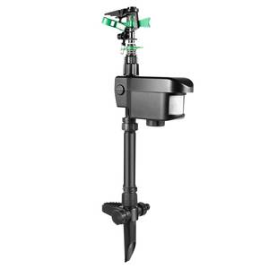 lot 8451 image: Solar Motion-Activated Animal Deterrent Sprinkler with 120° Infrared Sensor