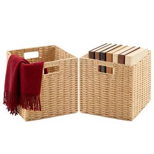 lot 9375 image: Paper Rope Storage Baskets Set (2, Natural)