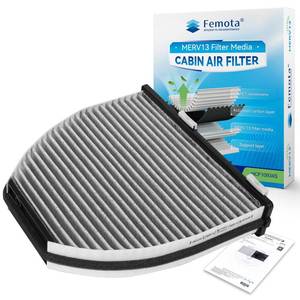 lot 9402 image: Femota Certified MERV 13 Cabin Air Filter with Activated Carbon, CF10934 for Mercedes-Benz C250, C300, C350, C63, E250, E350, E400, E550, GLK250, GLK350, AMG GT, CLS400, CLS550, SL400(CUK29005)