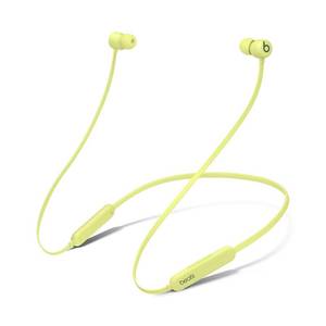 lot 10018 image: Beats Flex Wireless Earbuds - Apple W1 Headphone Chip, Magnetic Earphones, Class 1 Bluetooth, 12 Hours of Listening Time, Built-in Microphone - Yuzu Yellow