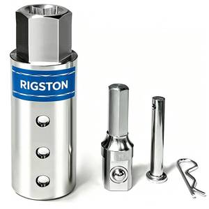 lot 10051 image: RIGSTON Heavy-Duty Trailer Jack Drill Adapter for 1 Inch Shaft, Large
