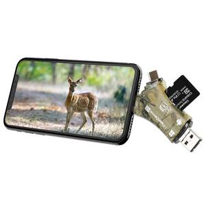lot 10057 image: Liplasting Trail Camera Viewer SD Card Reader for iPhone iPad Mac & Android, 4 in 1 SDMicro SDTF Memory Card Reader Adapter to View Hunting Game Camera Photos or Videos on Smartphone