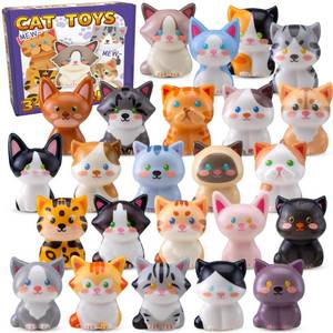 lot 10061 image: 24PCS Cat Squishy Toys, Cat Party Favors & Classroom Prizes for Kids