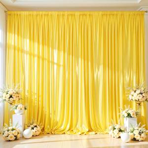 lot 10063 image: Pink Satin Backdrop Curtains 2 Panels - Glitter Photo Drapes for Baby Shower, 10x10FT Shimmer Back Drop Cloth, Wrinkle Free for Birthday Graduation Party Wedding Background