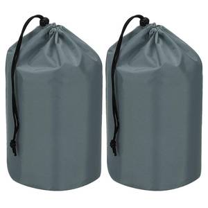 lot 10071 image: PATIKIL 2Pcs Stuff Sack Waterproof Outdoor Storage Sack 9x17 Dark Grey