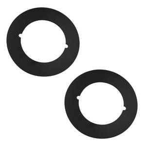 lot 10076 image: Scar Plate, 2-18 Inner Diameter, 3-12 Outer Diameter 2 Pcs Black