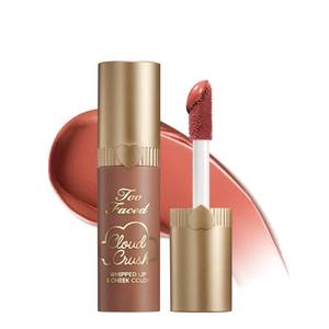 lot 10084 image: Too Faced Cloud Crush Whipped Lip & Cheek  Creamy Multi-Use Formula with Hyaluronic Oil for a Soft-Focus Longwear Flush, 0.15 Fl Oz, Milk & Cookies
