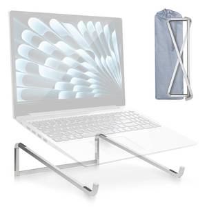 lot 10085 image: TENOC Foldable Laptop Stand for Desk, Silver