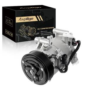 lot 11202 image: Aspligo AC Compressor with AC Clutch for Honda Civic 2016-2021 L4 2.0L  Retail $141.99