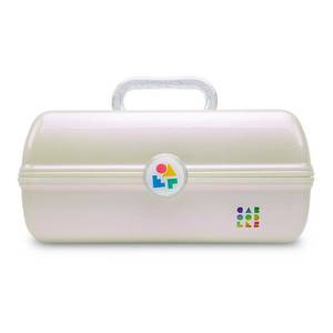 lot 11205 image: Caboodles On-The-Go Girl Makeup Box White Opal 78265078