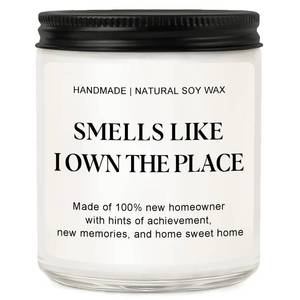 lot 13433 image: RIZOOCE Jar Candle Smells Like I Own The Place Housewarming Gift