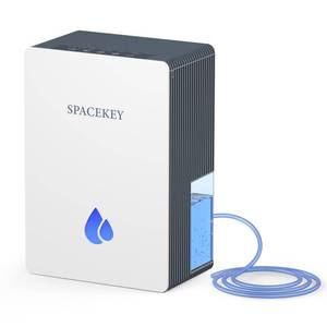 lot 13440 image: Spacekey Dehumidifier 95 oz Water Tank with Drain Hose, 1000 Sq Ft