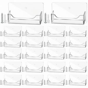 lot 13452 image: Wesiti Acrylic Business Card Holder Wall & Desk Display 24 Pcs