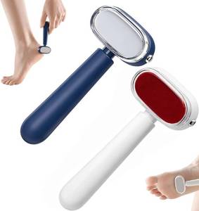 lot 14296 image: Generic Double-Sided Foot Scraper File Stainless Steel 4.5x2.2in 2 Piece Set