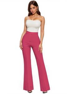 lot 14321 image: Hybrid & Company Womens Office Flare Pants Raspberry Size M KP38012FL