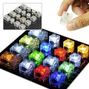 lot 14331 image: Pasacho LED Light Up Bricks Accessories 16 Pcs 2x2 2x3 Clear