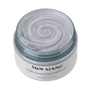 lot 14346 image: NYKKOLA Hair Wax Color Dye Styling Cream Mud Ash Matte Grey