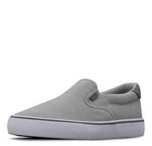 lot 14348 image: Lugz Clipper Mens Slip-On Casual Sneakers, Size 9, AlloyCharcoalWhiteGrey