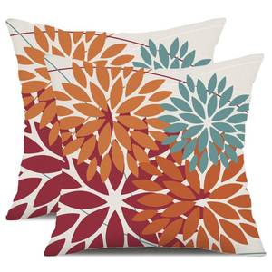 lot 14359 image: DFXSZ Throw Pillow Covers 2 Pack 18x18 Outdoor Waterproof Burnt Orange