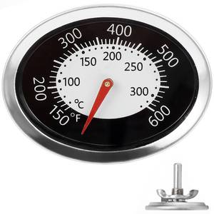 lot 14369 image: DELSbbq Grill Lid Thermometer 150-600°F Weber Q120 Q220 Q1200 Q2200