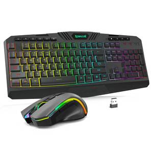 lot 17685 image: Redragon S101M-KS Wireless Gaming Keyboard and Mouse Combo Tri-Mode RGB