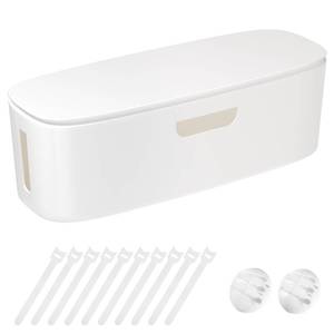 lot 17719 image: Chouky Cable Management Box Large Cord Organizer to Hide Power Strip