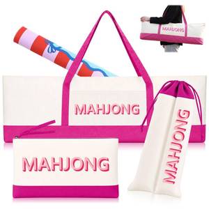 lot 18030 image: Klyyo Clyro Mahjong Bag Set 3 Pcs Extra Long Rose Red