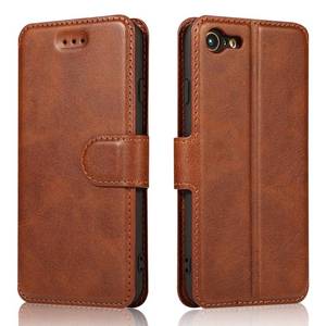 lot 18031 image: QLTYPRI Wallet Phone Case Brown For iPhone 78SE 2020SE 2022 5G