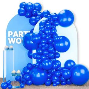lot 18040 image: PartyWoo Royal Blue Latex Balloons 140pcs Assorted Sizes