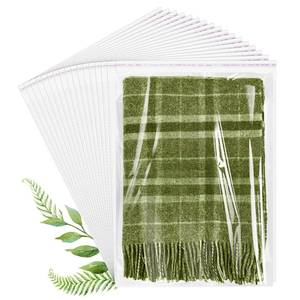 lot 18062 image: COIDEA 70 Pack 12x18 Inch Clear Cellophane Poly Bags
