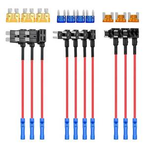 lot 18097 image: Nilight Fuse Tap Adapters 12V Standard Mini Low Profile Fuse 10 Pack