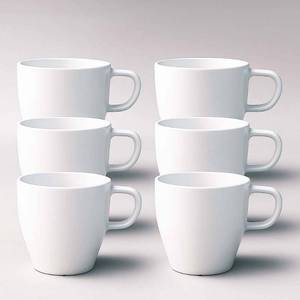 lot 18105 image: GESHUPOR 6-Pack 10 oz Polypropylene Coffee Mugs White