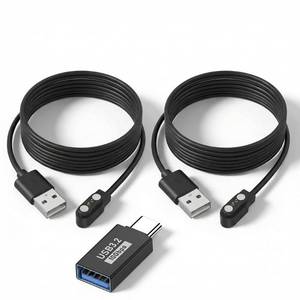 lot 18100 image: Magnetic Smartwatch Charging Cable 2 Pin 0.1575 In Spacing